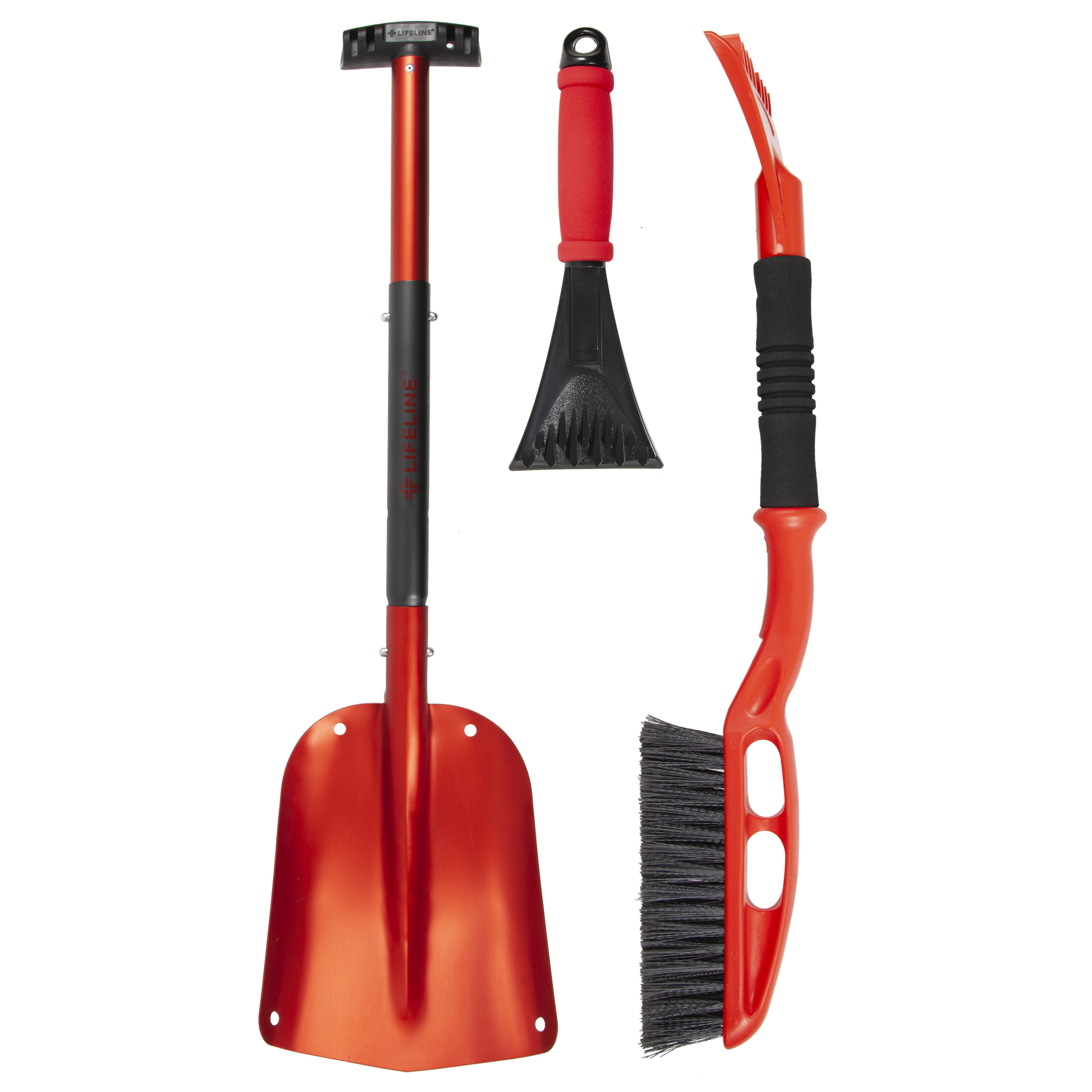 Lifeline Snow Survival Kit - 8.5in. Width, Includes Snow Brush, Ice Scraper, Adjustable Shovel, Model# 4007